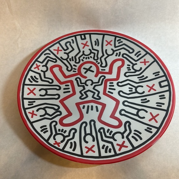 Ligne Blanche Other - Keith Haring plate, Limoges porcelain, by Ligne Blanche, NIB